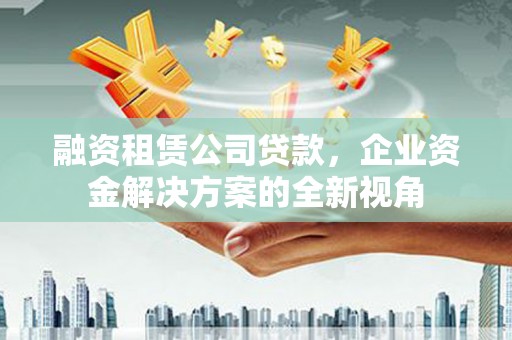 学甲融资租赁公司贷款，企业资金解决方案的全新视角