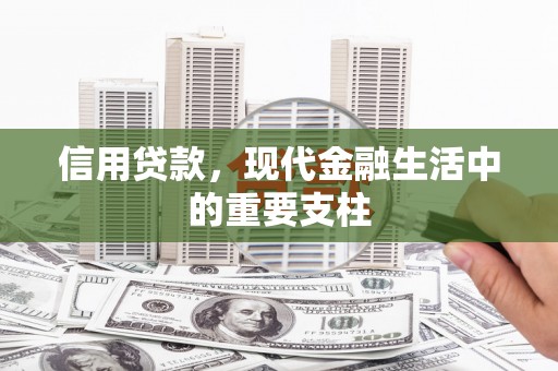 沐川信用贷款，现代金融生活中的重要支柱