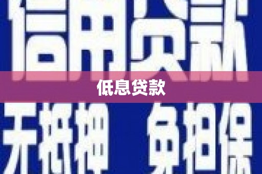 嘉黎低息贷款