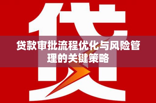 户县贷款审批流程优化与风险管理的关键策略
