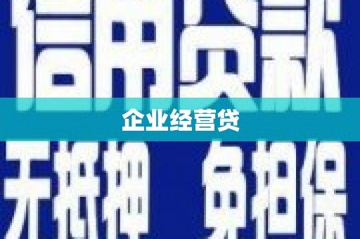 松北企业经营贷