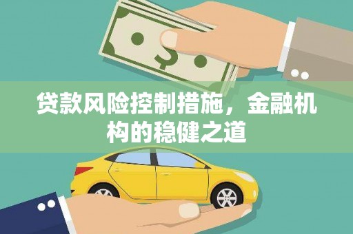 美姑贷款风险控制措施，金融机构的稳健之道