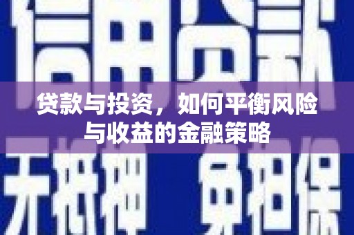 燕巢贷款与投资，如何平衡风险与收益的金融策略
