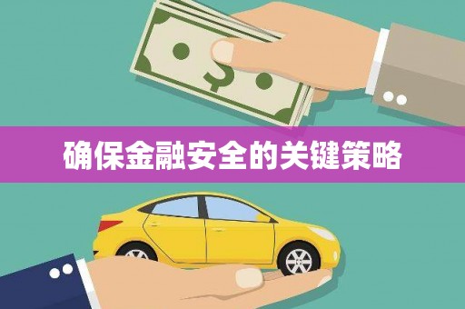 全南确保金融安全的关键策略